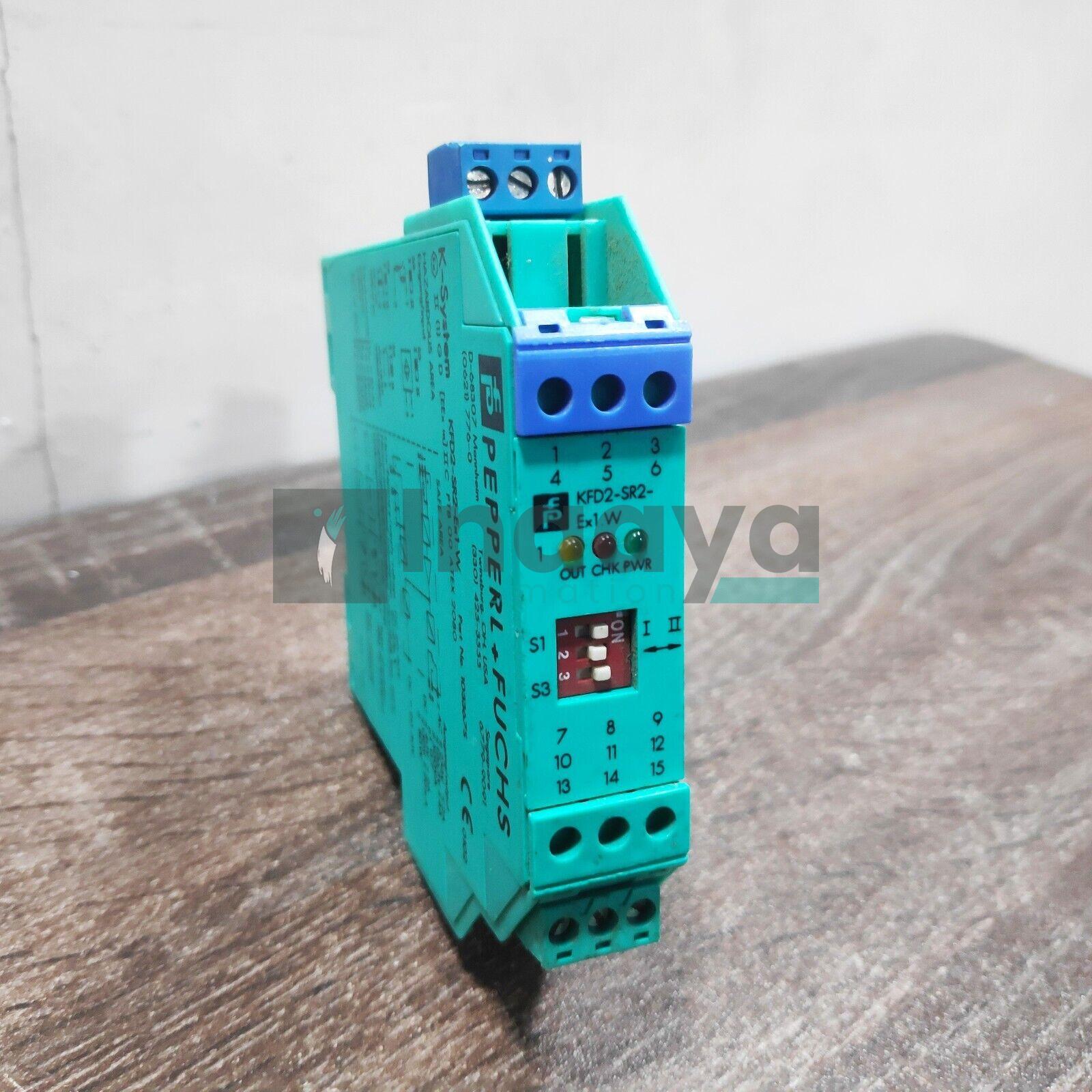 PEPPERL&FUCHS KFD2-SR2-EX1.W SWITCH AMPLIFIER 1-CHANNEL ISOLATED BARRIER <30MA <0.9 WATT 20-30 VDC DIGITAL INPUT SIL 2